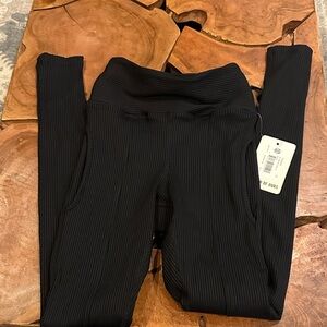 Year of Ours Ribbed Black Leggings